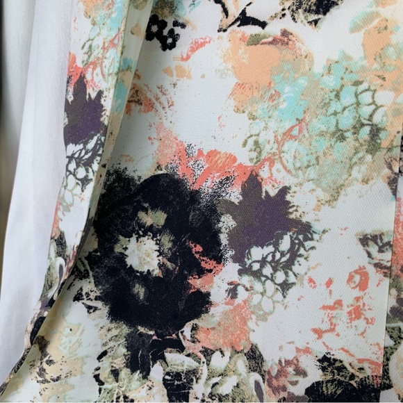 XHILARATION Floral Open Front Blazer Jacket Size Small - Picture 8 of 13